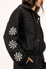 Buzo Flower Zip Hood - Imagen 4