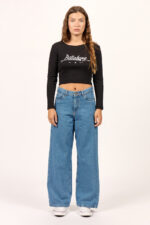 Jean Free Wide Deep Blue