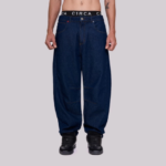 BARREL DENIM PANT DEEP BLUE